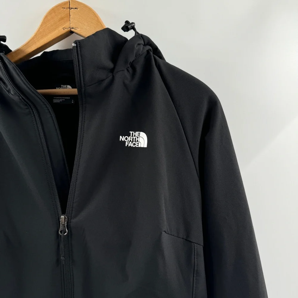 The North Face Black Softshell Jacket Women’s Large (Fits Like Medium) - Picture 2 of 9